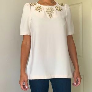 KARTA BLOUSE / TOP EMBROIDERED WITH DETAILS SIZE M